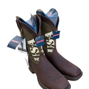 Durango Men's Brown and Olive Western Boots
